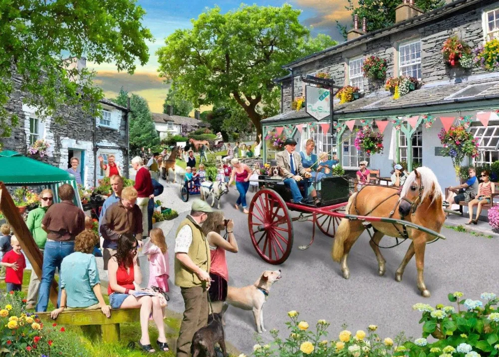 pony_parade__big__piece_j_0.webp Hot Pony Parade – BIG 500 Piece Jigsaw Puzzle Children's Wooden Puzzles