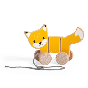 New Pull Along Fox Wooden Push And Pull Along Toys
