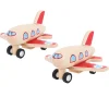 Fashion Pull Back Planes (Pack of 2) Wooden Push And Pull Along Toys | Wooden Toy Cars For Children
