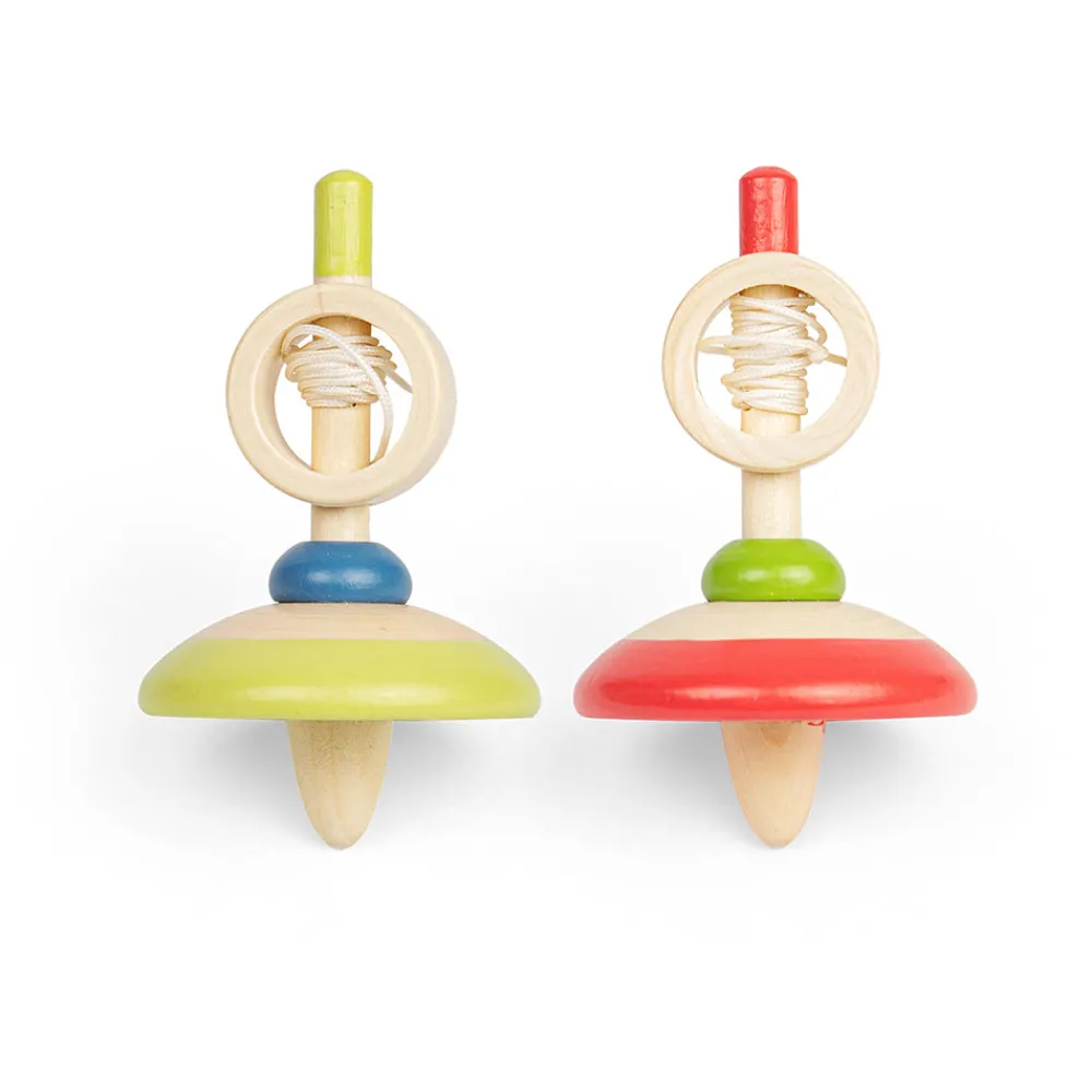 pull_string_spinning_tops_0.webp New Pull String Spinning Tops – Red, Green Traditional Wooden Toys | Wooden Push And Pull Along Toys