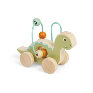 New Push Along Diplodocus Bead Frame Traditional Wooden Toys | Wooden Push And Pull Along Toys