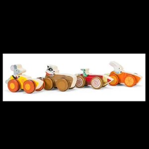 Fashion Push Along Woodland Race Car by Wooden Push And Pull Along Toys | Activity Toys & Games