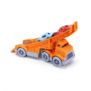 Hot Racing Truck with 2 Race Cars Wooden Toy Cars For Children