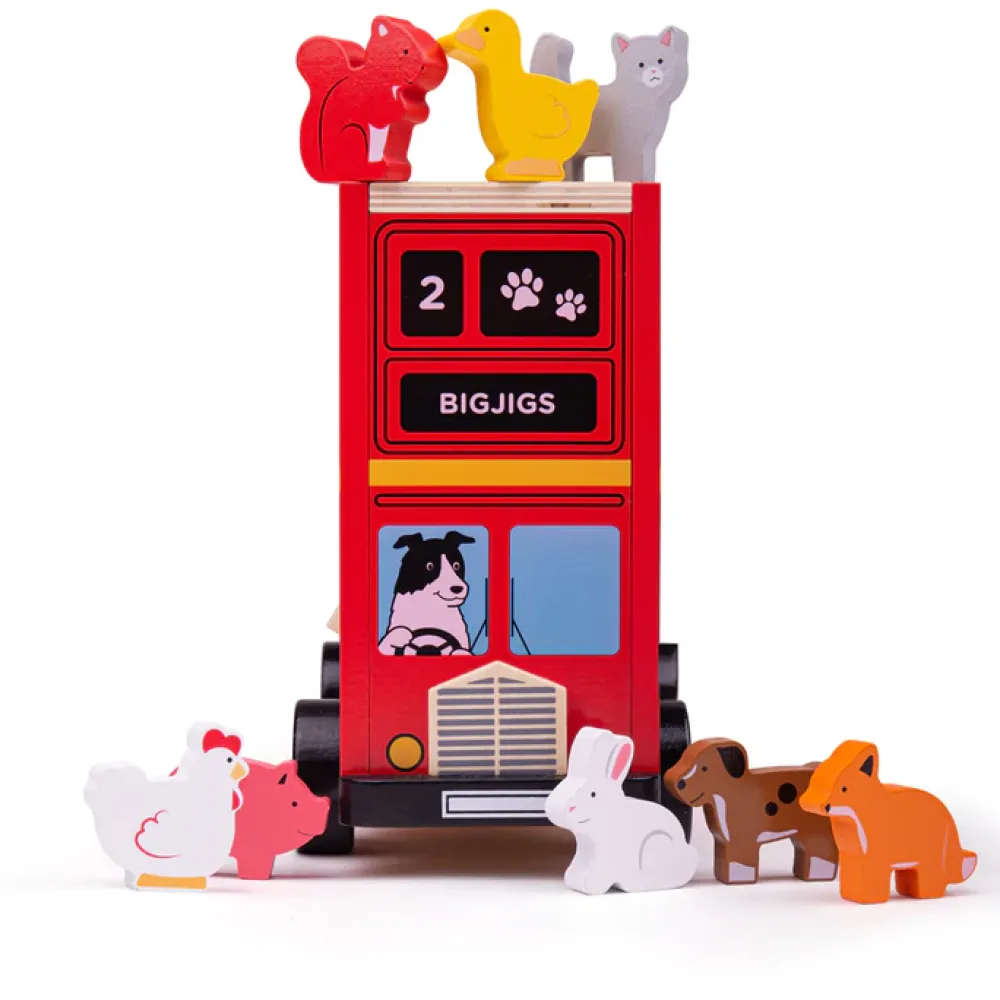 red_bus_sorter_5.webp Fashion Red Bus Sorter Wooden Animal Toys | Traditional Wooden Toys