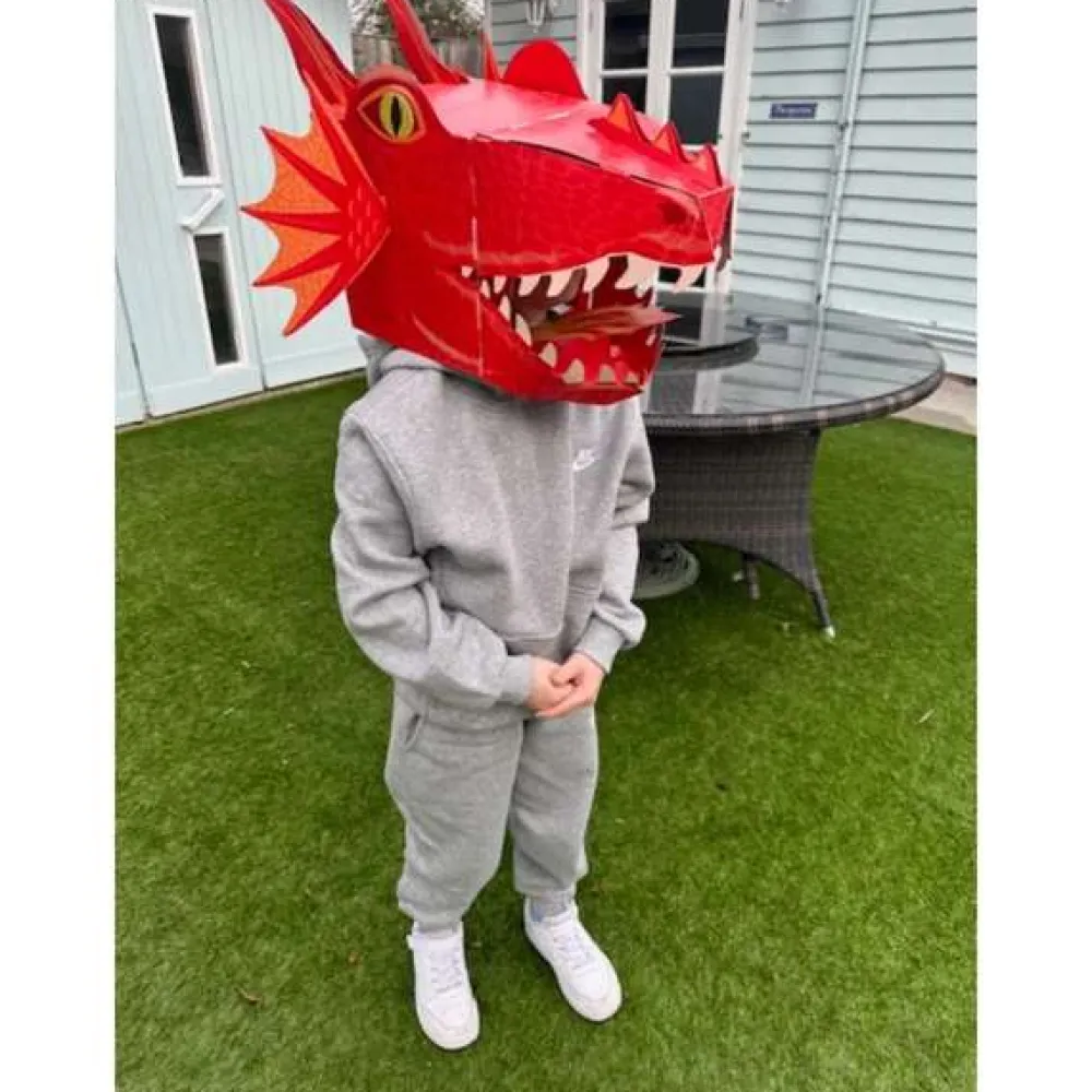 red_dragon_d_mask_card_cr_1.webp Hot Red Dragon 3D Mask Card Craft Kids Arts And Crafts Sets For Kids