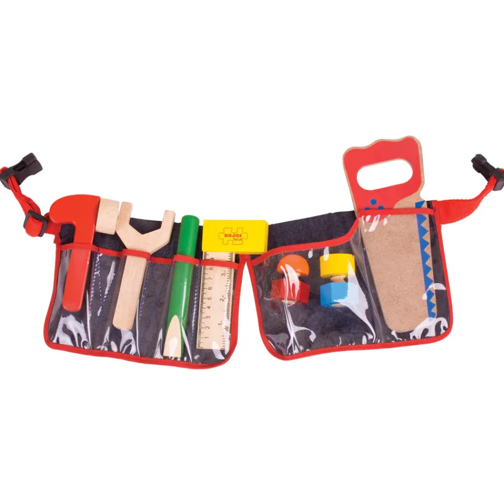 red_tool_belt_2.webp Sale Red Tool Belt Toy Tool Sets | Toys For 4 Year Olds