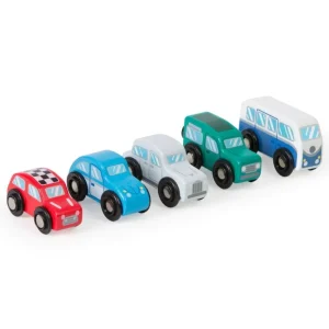 Hot Retro Vehicle Set Traditional Wooden Toys | Wooden Toy Cars For Children