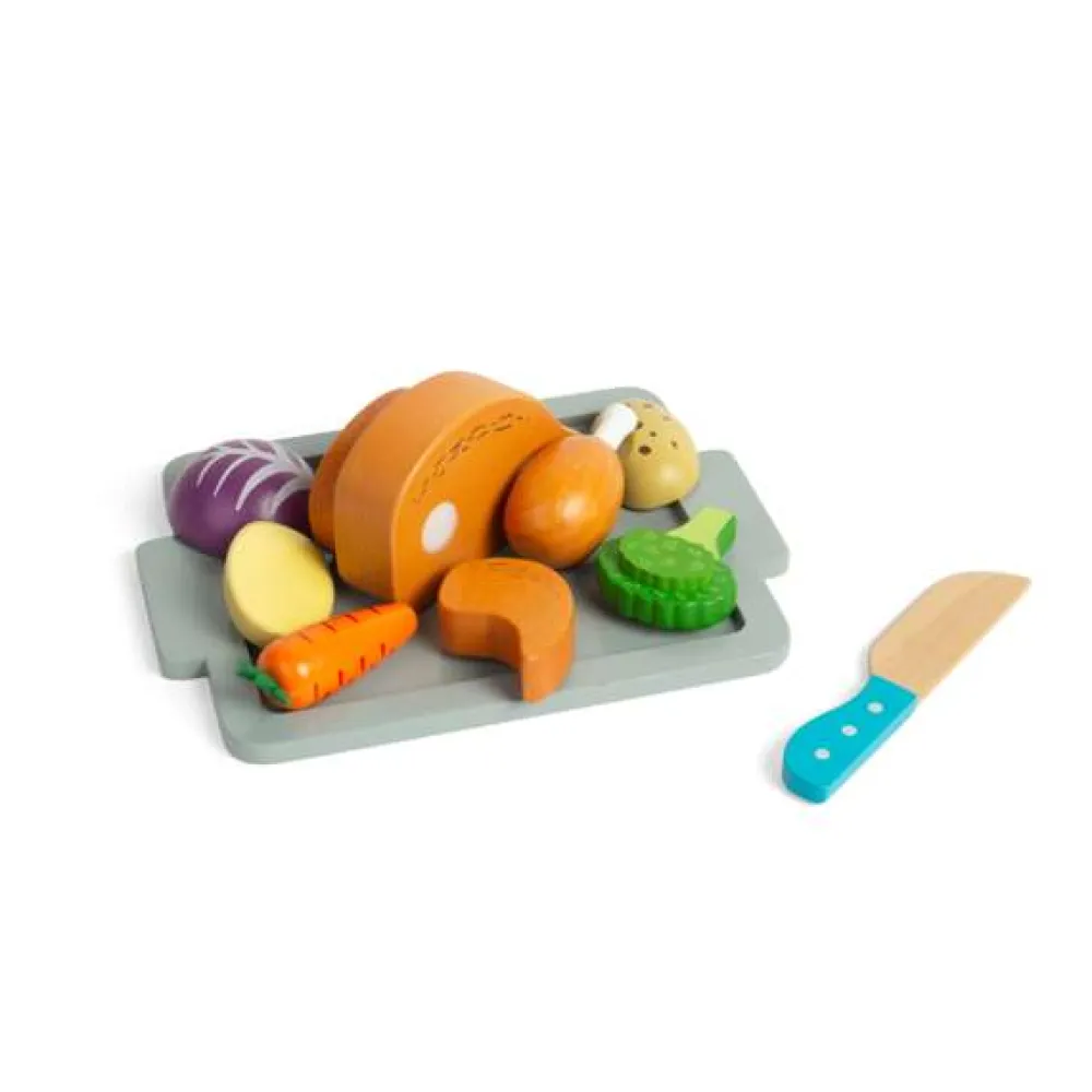 roast_dinner_set_4.webp Fashion Roast Dinner Set Wooden Toy Food Sets | Shopping Role Play