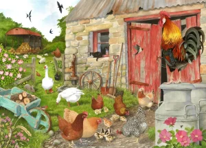 Hot Ruling The Roost – BIG 500 Piece Jigsaw Puzzle Children's Wooden Puzzles