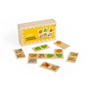 New Safari Dominoes Traditional Wooden Games