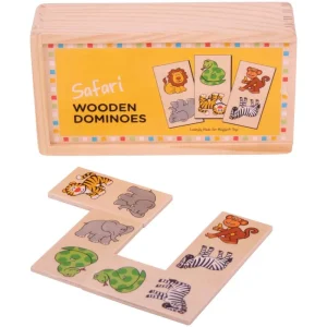 New Safari Dominoes Traditional Wooden Games