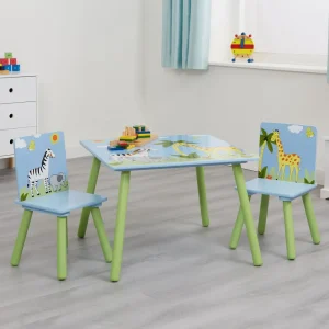 Discount Safari Square Table and Chair Set Kids Kid’s Furniture