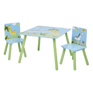 Discount Safari Square Table and Chair Set Kids Kid’s Furniture