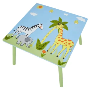 Discount Safari Square Table and Chair Set Kids Kid’s Furniture