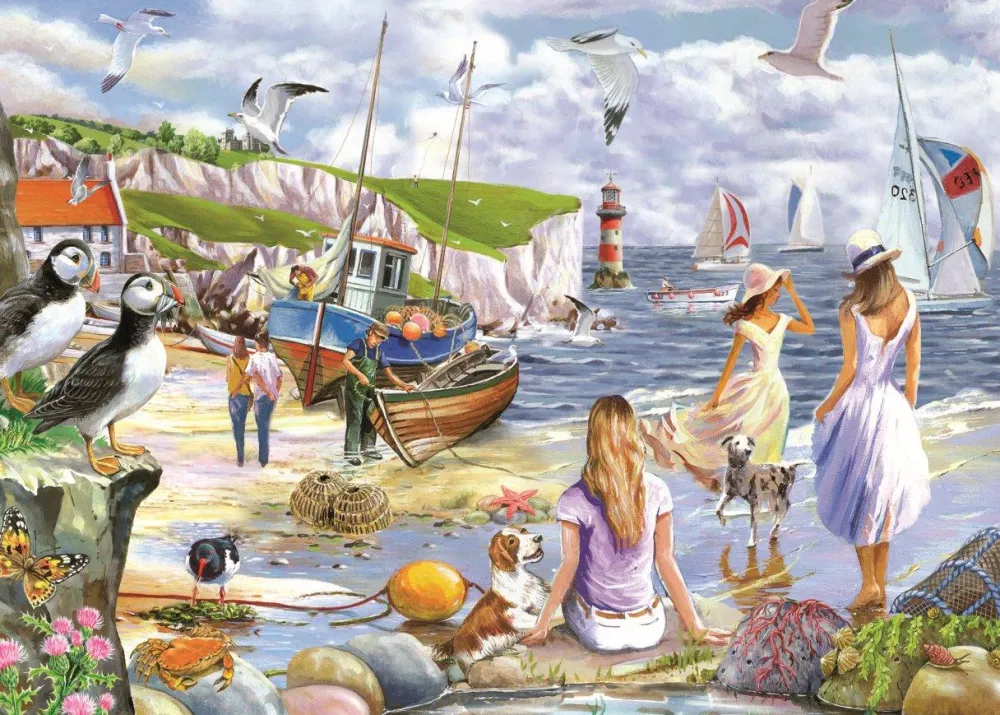sea_shore_breezes__big__p_0.webp Sale Sea Shore Breezes – BIG 500 Piece Jigsaw Puzzle Children's Wooden Puzzles