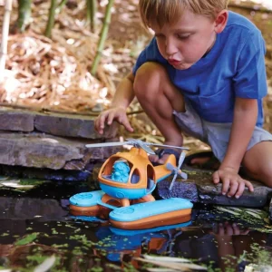 Sale Seacopter (Orange) Wooden Toy Cars For Children
