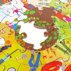 Hot Seasonal Circular Floor Puzzle Wooden Puzzles And Activity Toys | Children's Wooden Puzzles