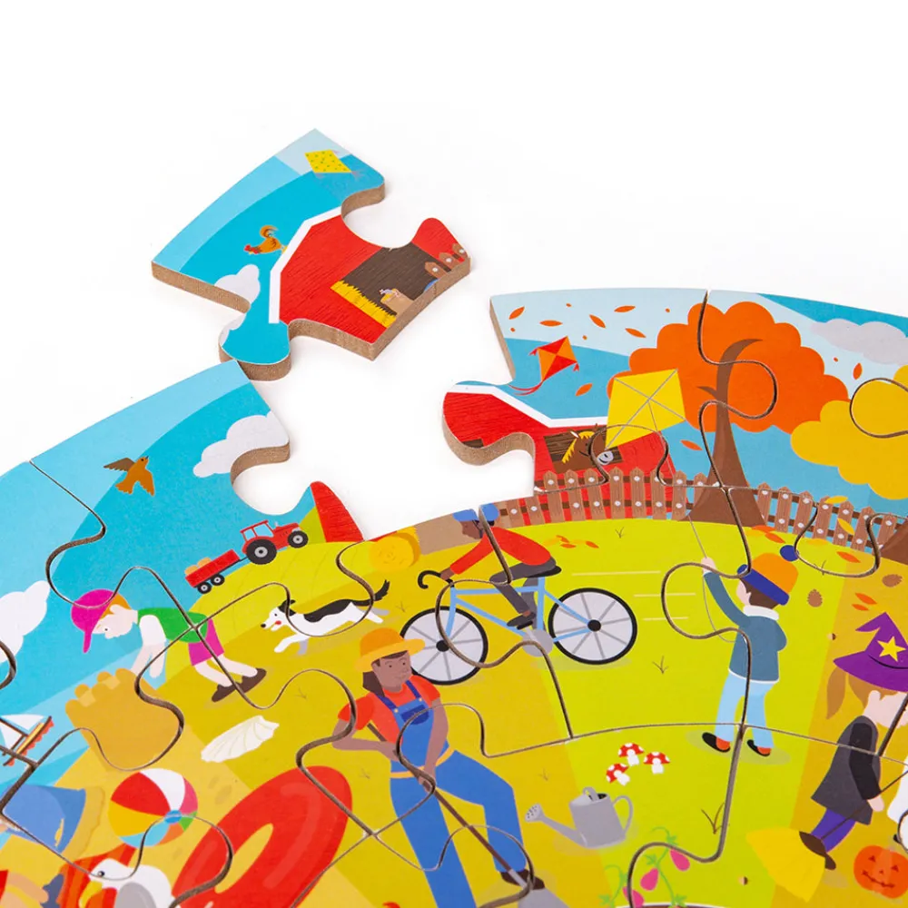 seasonal_circular_floor_p_7.webp Hot Seasonal Circular Floor Puzzle Wooden Puzzles And Activity Toys | Children's Wooden Puzzles