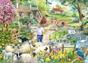 Hot Shepherd’s Lane – 1000 Piece Jigsaw Puzzle Children's Wooden Puzzles