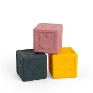 Outlet Silicone Sensory Cubes Wooden Puzzles And Activity Toys | Activity Toys & Games
