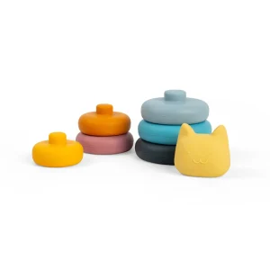 Clearance Silicone Stacking Cat Wooden Puzzles And Activity Toys | Traditional Wooden Toys