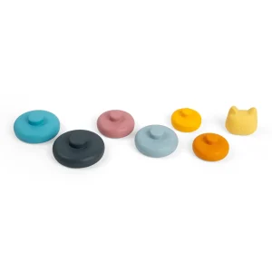 Clearance Silicone Stacking Cat Wooden Puzzles And Activity Toys | Traditional Wooden Toys