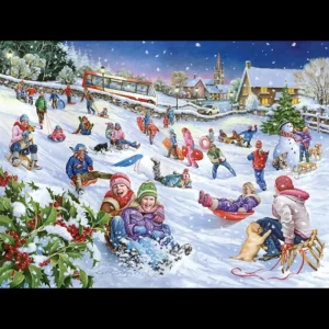 Outlet Sledging – 1000 Piece Jigsaw Puzzle Children's Wooden Puzzles