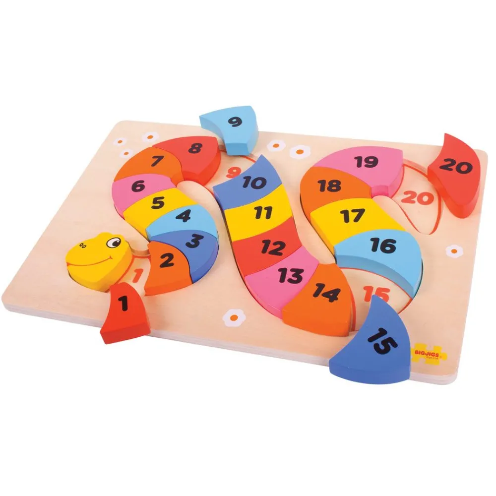 snake_counting_puzzle_0.webp Discount Snake Counting Puzzle Wooden Puzzles And Activity Toys | Children's Wooden Puzzles
