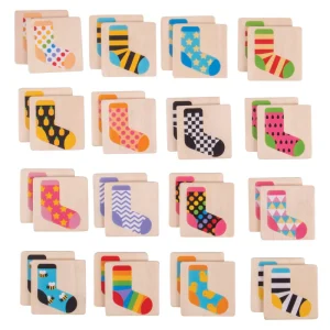 Fashion Sock Memory Game Traditional Wooden Games