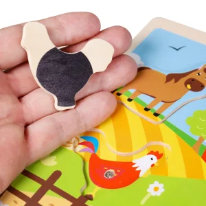 Best Sound Puzzles – Farm Wooden Puzzles And Activity Toys | Children's Wooden Puzzles