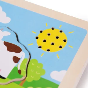 Best Sound Puzzles – Farm Wooden Puzzles And Activity Toys | Children's Wooden Puzzles