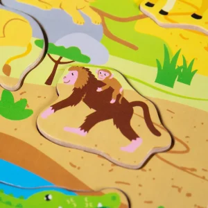 Clearance Sound Puzzles – Safari Wooden Puzzles And Activity Toys | Children's Wooden Puzzles