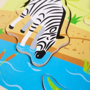Clearance Sound Puzzles – Safari Wooden Puzzles And Activity Toys | Children's Wooden Puzzles