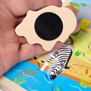 Clearance Sound Puzzles – Safari Wooden Puzzles And Activity Toys | Children's Wooden Puzzles