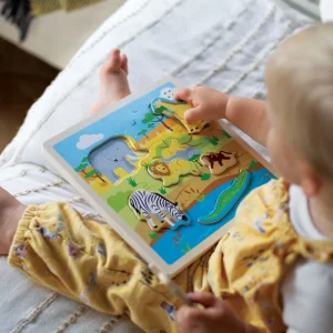 Clearance Sound Puzzles – Safari Wooden Puzzles And Activity Toys | Children's Wooden Puzzles