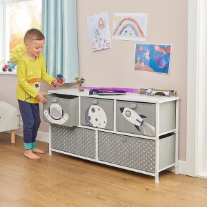 Fashion Space 5 Drawer Storage Chest Kids Kid’s Furniture