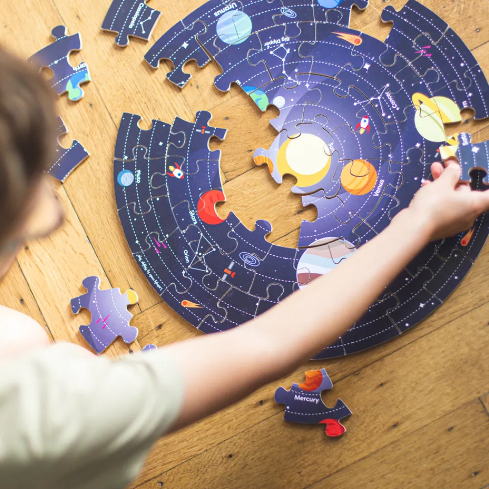 space_explorer_floor_puzz_3.webp Sale Space Explorer Floor Puzzle Wooden Puzzles And Activity Toys | Children's Wooden Puzzles