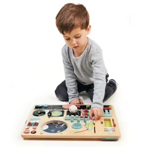 Outlet Space Station Busy Board Wooden Puzzles And Activity Toys | Activity Toys & Games