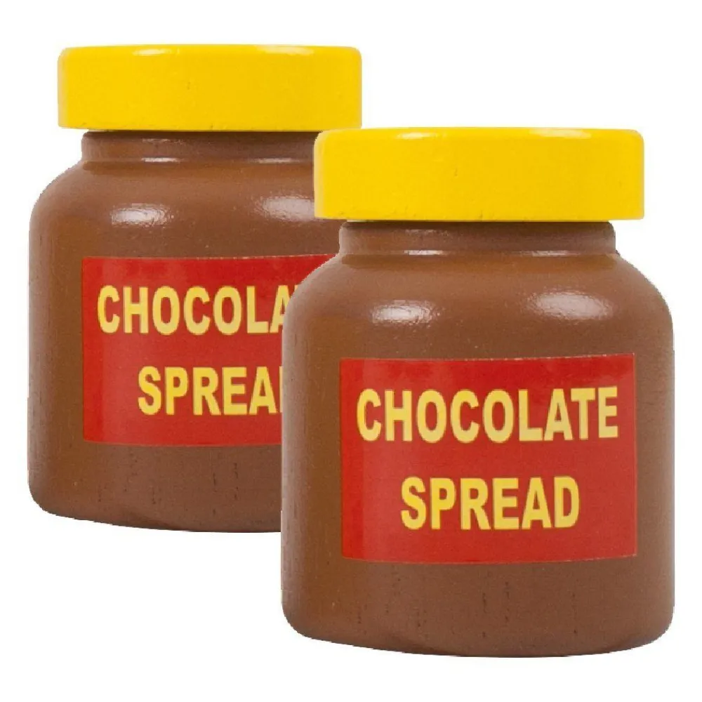 spreads_pack_of___chocola_0.webp Fashion Spreads (Pack of 2 – Chocolate Spread) Wooden Toy Food Sets | Shopping Role Play