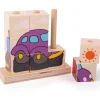 Fashion Stacking Blocks (Transport) Wooden Puzzles And Activity Toys | Traditional Wooden Toys