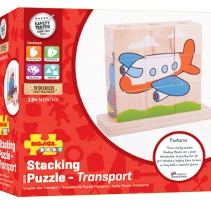 Fashion Stacking Blocks (Transport) Wooden Puzzles And Activity Toys | Traditional Wooden Toys
