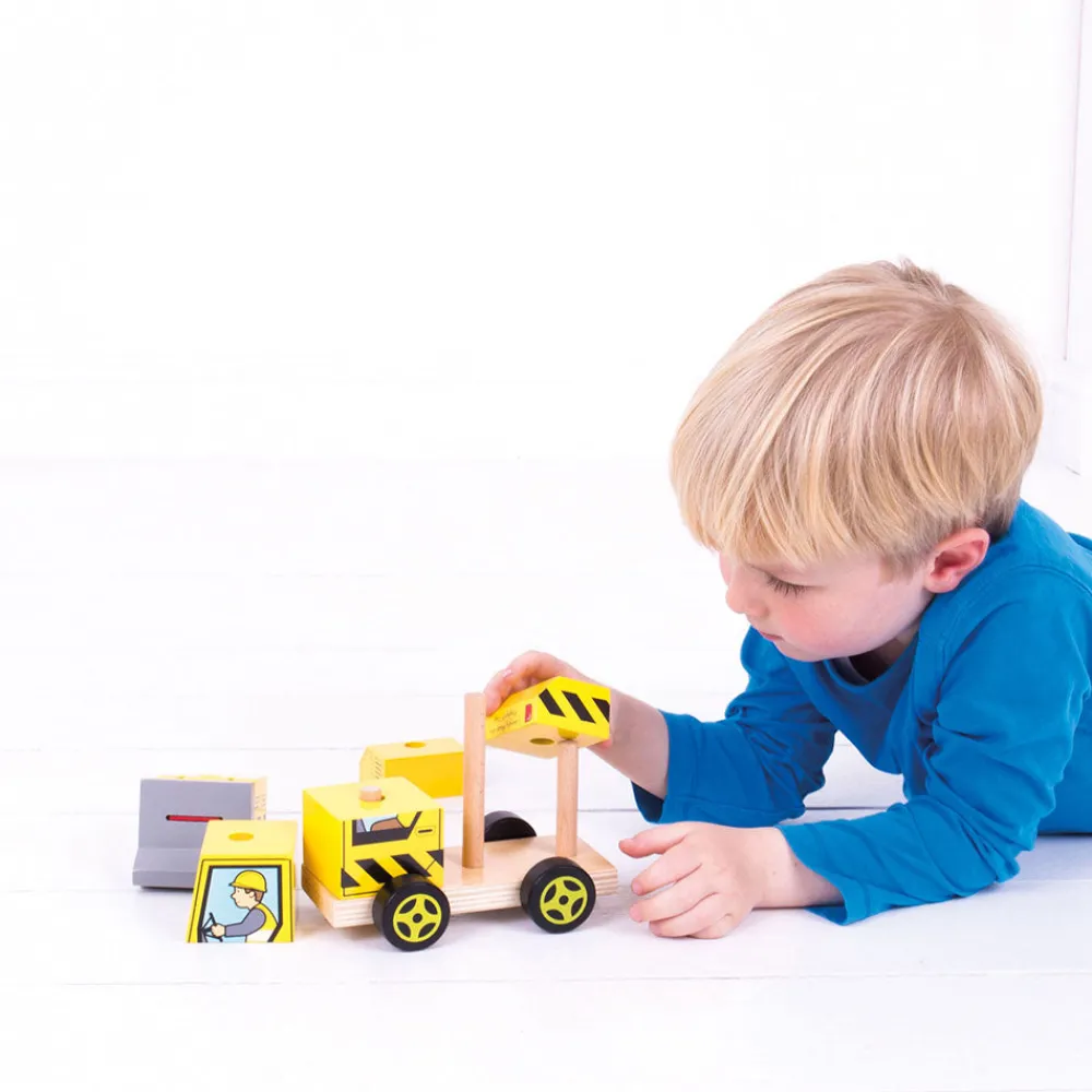 stacking_bulldozer_2.webp Clearance Stacking Bulldozer Traditional Wooden Toys | Building & Stacking Toys