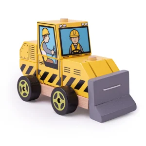 Clearance Stacking Bulldozer Traditional Wooden Toys | Building & Stacking Toys