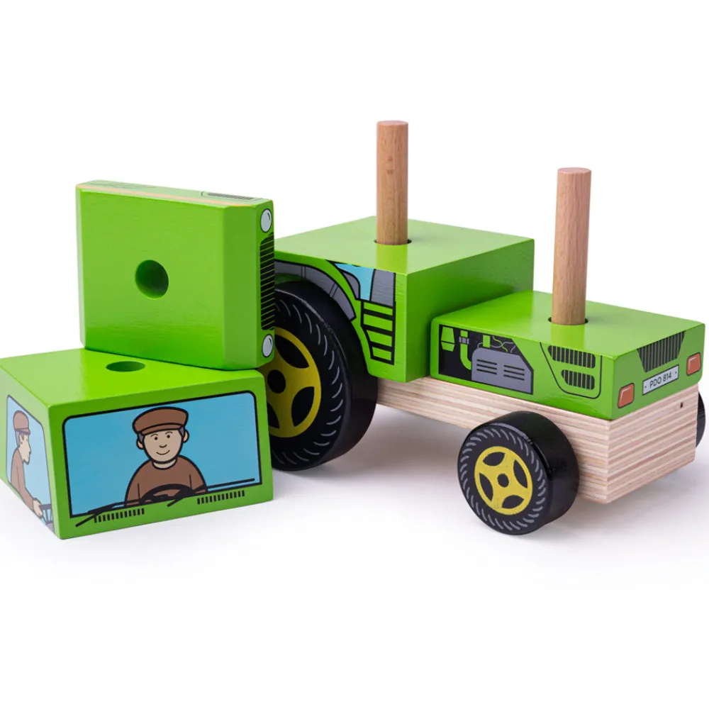 stacking_tractor_3.webp New Stacking Tractor Wooden Push And Pull Along Toys | Building & Stacking Toys