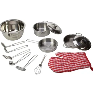 Sale Stainless Steel Kitchenware Set Play Shop Cook And Share | Pretend Play Kitchens