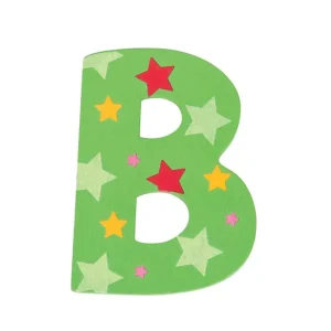 Clearance Star Letter B (Green ) Kids Kids Room Accessories