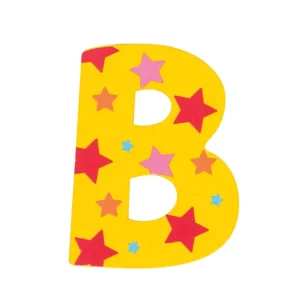 Clearance Star Letter B (Green ) Kids Kids Room Accessories
