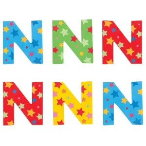Hot Star Letter N (Green ) Kids Kids Room Accessories