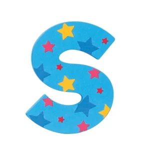 Hot Star Letter S (Blue ) Kids Kids Room Accessories