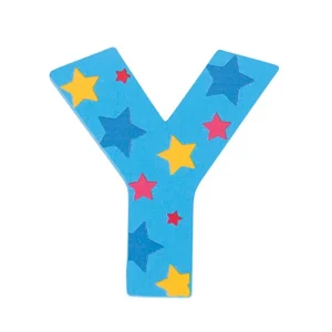 Hot Star Letter Y (Blue ) Kids Kids Room Accessories